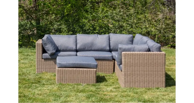 Set mobilier premium de gradina Kansas, rattan — imaginea 2