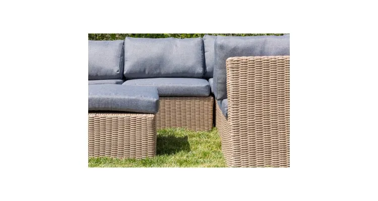 Set mobilier premium de gradina Kansas, rattan — imaginea 4