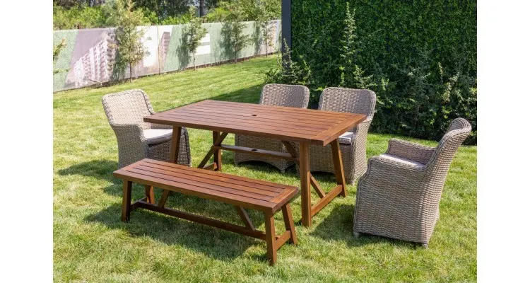 Set mobilier premium de gradina Saigon, rattan — imaginea 2