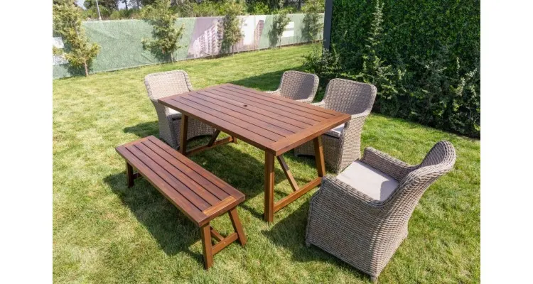 Set mobilier premium de gradina Saigon, rattan — imaginea 3