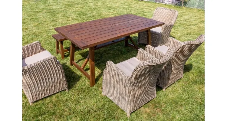 Set mobilier premium de gradina Saigon, rattan — imaginea 5