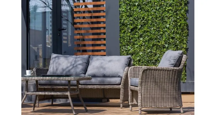 Set mobilier premium de gradina Athen, rattan — imaginea 2