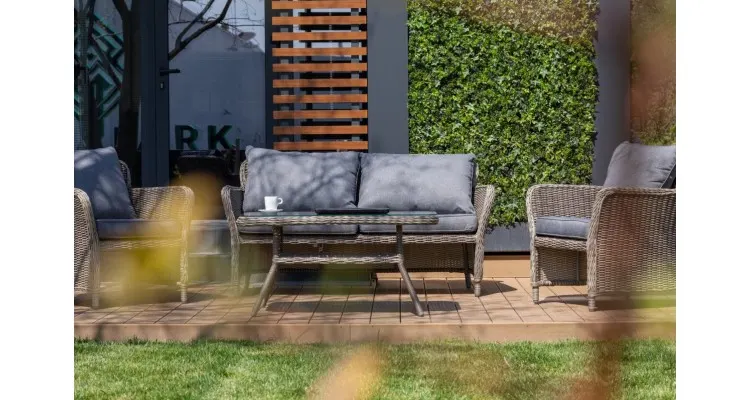 Set mobilier premium de gradina Athen, rattan — imaginea 3