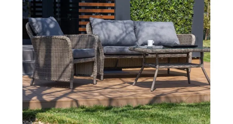 Set mobilier premium de gradina Athen, rattan — imaginea 5