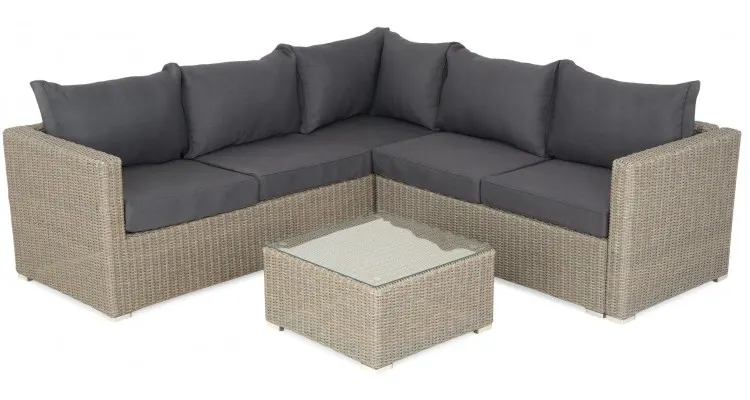 Coltar 3 piese CASABOA lungime 213 210 latime 74 inaltime 64 natur cu gri
