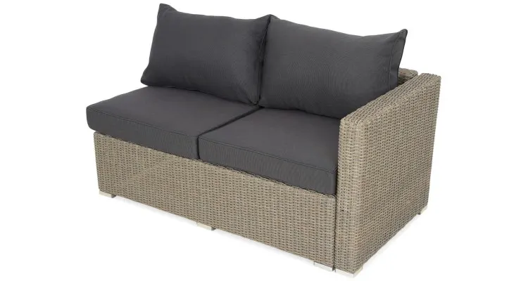 Coltar 3 piese CASABOA lungime 213 210 latime 74 inaltime 64 natur cu gri — imaginea 4