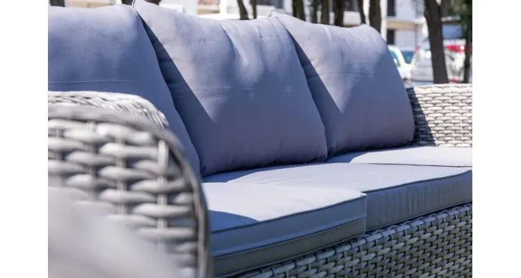Set mobilier premium de terasa Monaco, ratan sintetic — imaginea 4