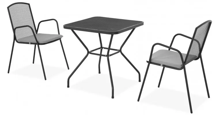 Set mobilier terasa si gradina BERLIN, 2 scaune si masa — imaginea 2
