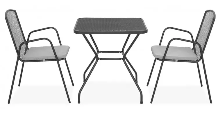 Set mobilier terasa si gradina BERLIN, 2 scaune si masa — imaginea 3