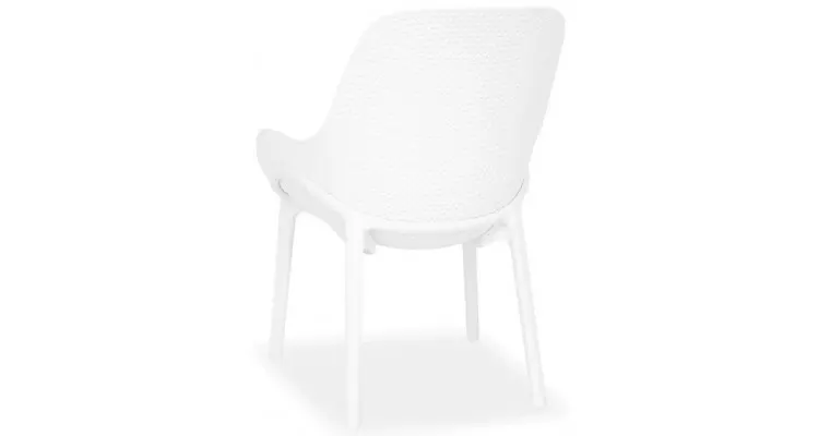 Set 4 fotolii terasa si gradina CRADLE, alb — imaginea 4