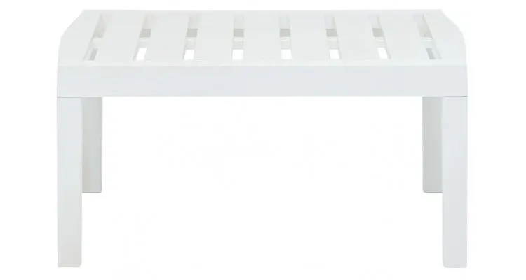 Masa de gradina, alb, 78 x 55 x 38 cm, plastic