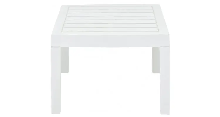 Masa de gradina, alb, 78 x 55 x 38 cm, plastic — imaginea 3