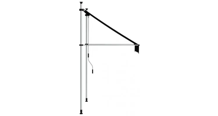 Copertina retractabila manual, antracit, 100 cm — imaginea 3