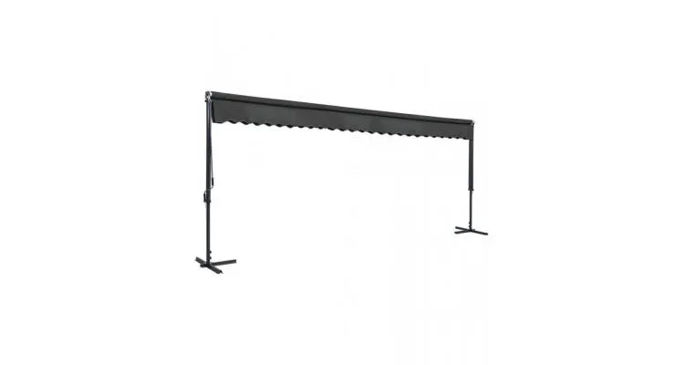 Copertina cu structura independenta, antracit, 600 x 300 cm — imaginea 2