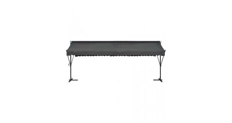 Copertina cu structura independenta, antracit, 600 x 300 cm — imaginea 3