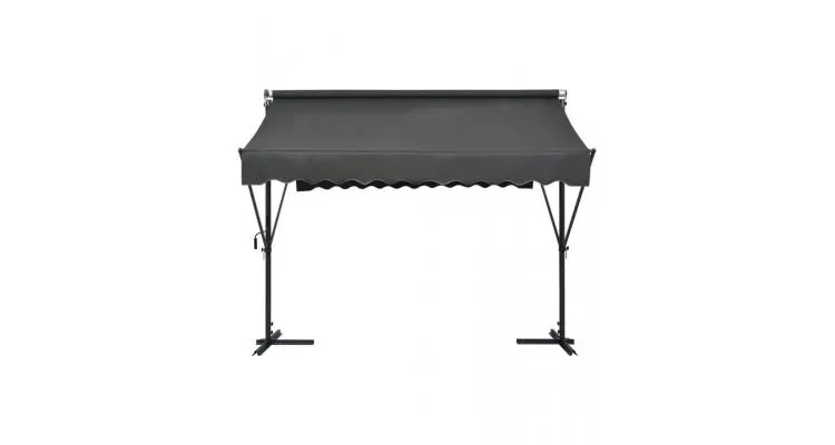 Copertina cu structura independenta, antracit, 300 x 300 cm — imaginea 2