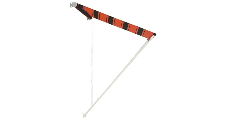 Copertina retractabila, portocaliu si maro, 300 x 150 cm — imaginea 3