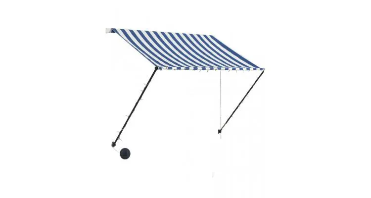 Copertina retractabila cu led, albastru si alb, 150 x 150 cm — imaginea 3