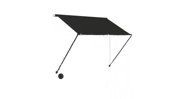 Copertina retractabila cu led, antracit, 200 x 150 cm — imaginea 3
