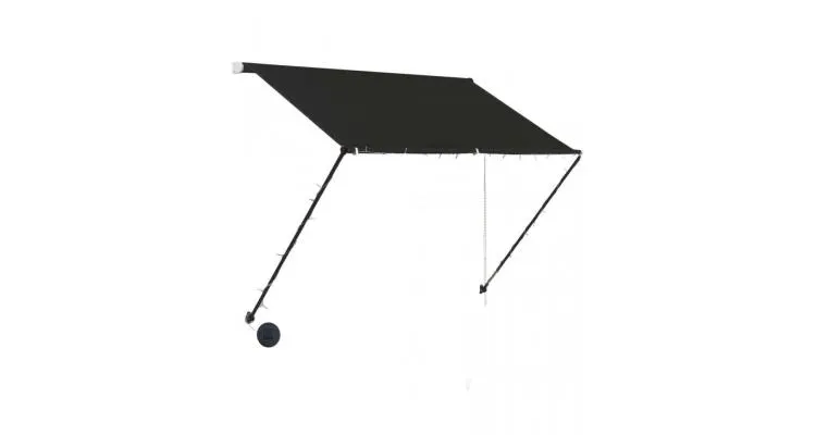 Copertina retractabila cu led, antracit, 100 x 150 cm — imaginea 3