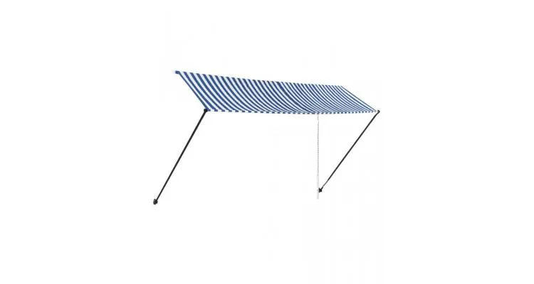 Copertina retractabila cu led, albastru si alb, 400 x 150 cm — imaginea 3