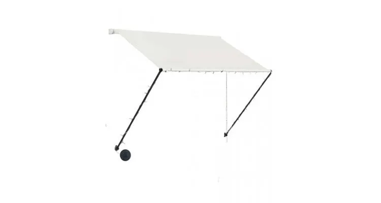 Copertina retractabila cu led, crem, 150 x 150 cm — imaginea 3