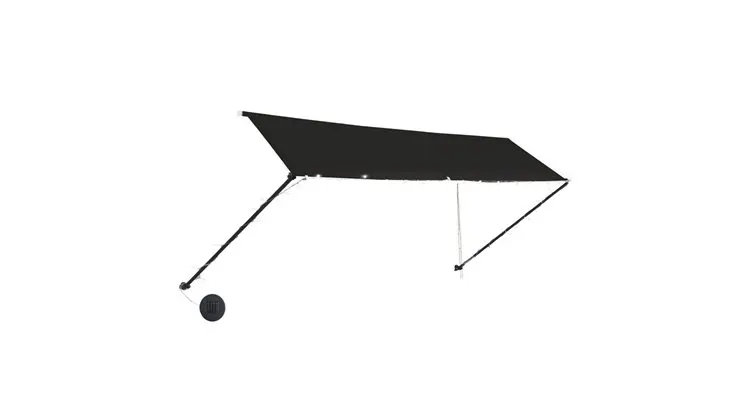 Copertina retractabila cu led, antracit, 400 x 150 cm — imaginea 3