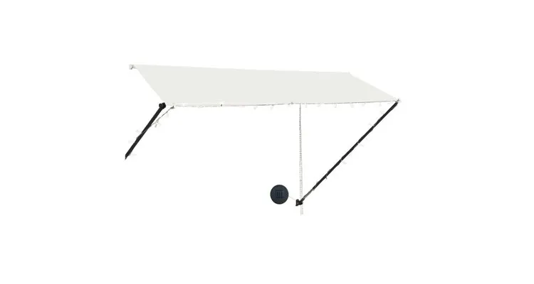 Copertina retractabila cu led, crem, 300 x 150 cm — imaginea 3
