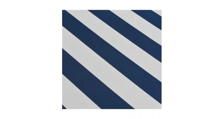 Copertina pliabila cu actionare manuala, 350 cm, albastru/alb — imaginea 2