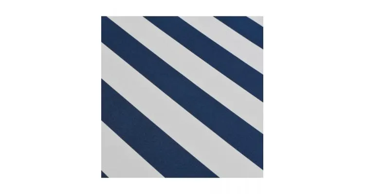 Copertina pliabila cu actionare manuala, 450 cm, albastru/alb — imaginea 2