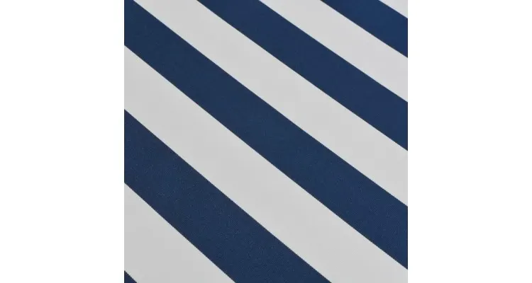 Copertina pliabila cu actionare manuala, albastru/alb, 400 cm — imaginea 2
