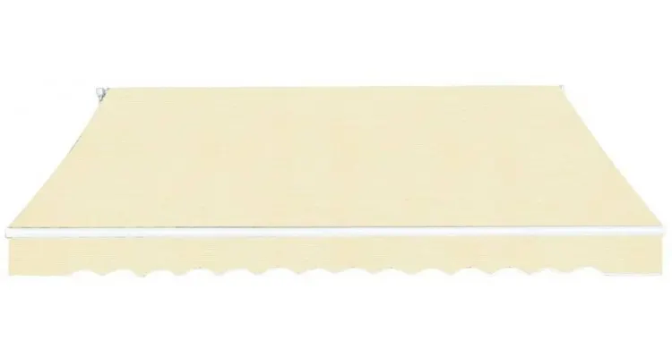Copertina pliabila cu actionare manuala, 400 cm, crem — imaginea 3