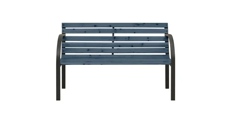 Banca copii de gradina, gri, 81 cm, lemn de brad chinezesc — imaginea 2
