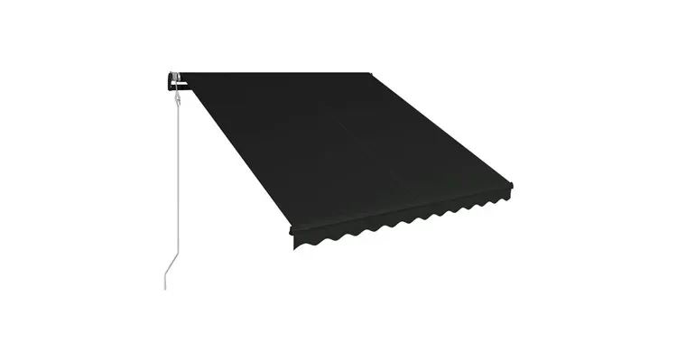 Copertina retractabila cu senzor vant & led antracit 300x250 cm — imaginea 3