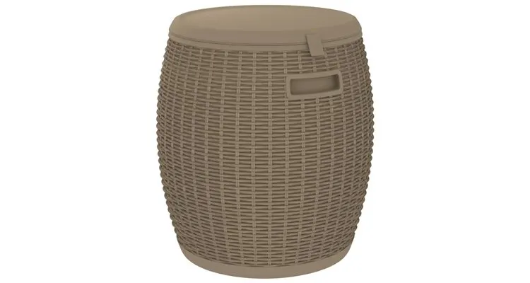 Cutie depozitare de gradina 4 in 1, maro deschis, polipropilena
