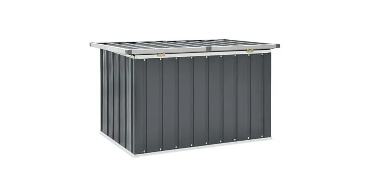 Lada de depozitare pentru gradina, gri, 109 x 67 x 65 cm