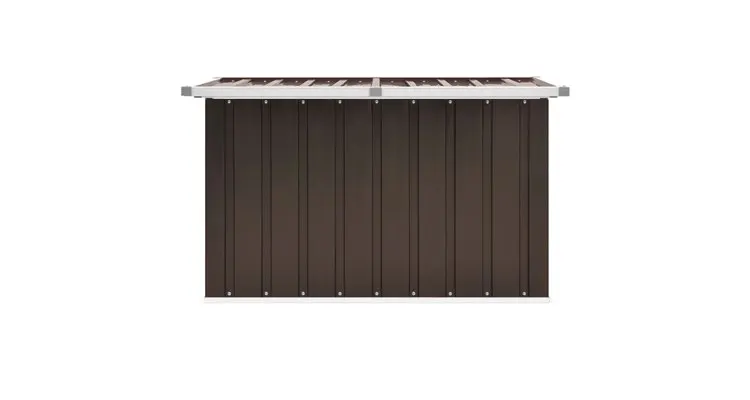 Lada de depozitare pentru gradina, maro, 109 x 67 x 65 cm — imaginea 2