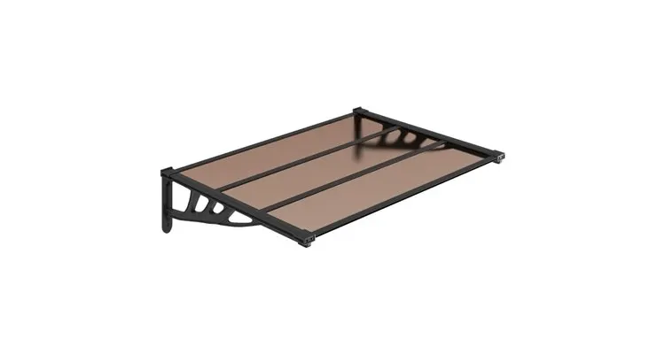 Copertina de usa, negru, 122x90 cm, policarbonat