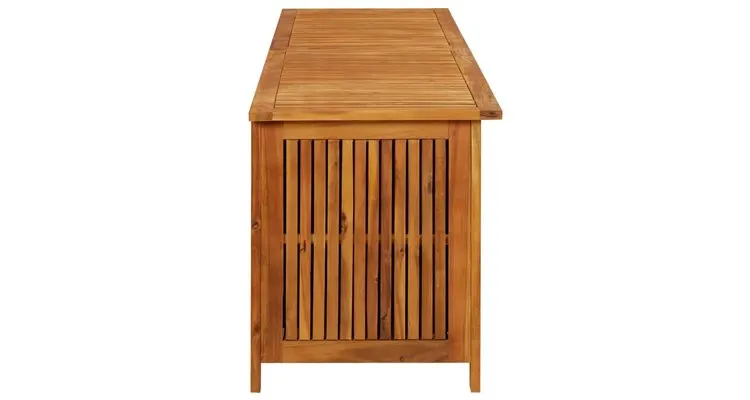 Lada de depozitare gradina, 200x50x58 cm, lemn masiv de acacia — imaginea 3