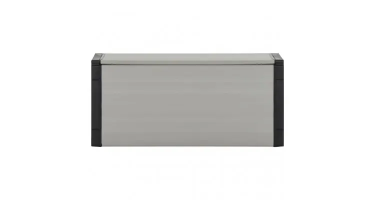 Cos de deseuri pentru gradina, gri, 85x34x40 cm — imaginea 3