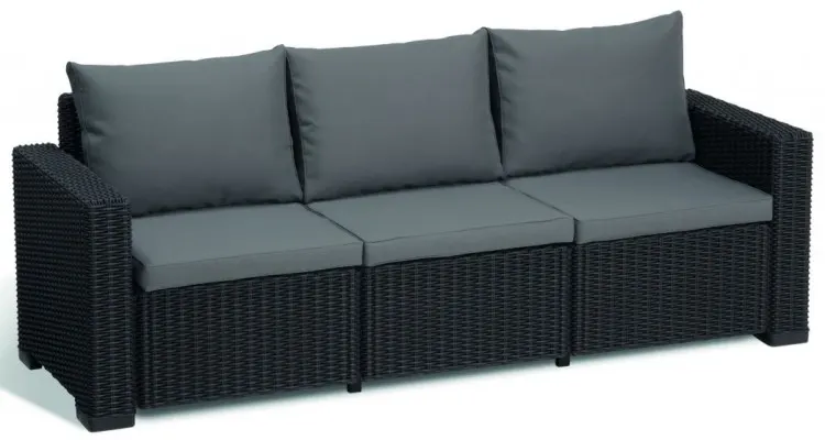 Canapea de gradina cu 3 locuri California, Keter — imaginea 3
