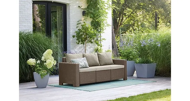 Canapea de gradina bej California, Keter — imaginea 2