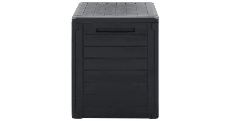 Lada depozitare de gradina antracit 58,5x46x55 cm polipropilena — imaginea 3