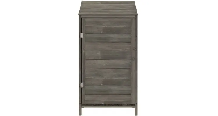Sopron de gradina, antracit, 55x52x112 cm, lemn masiv de brad — imaginea 4