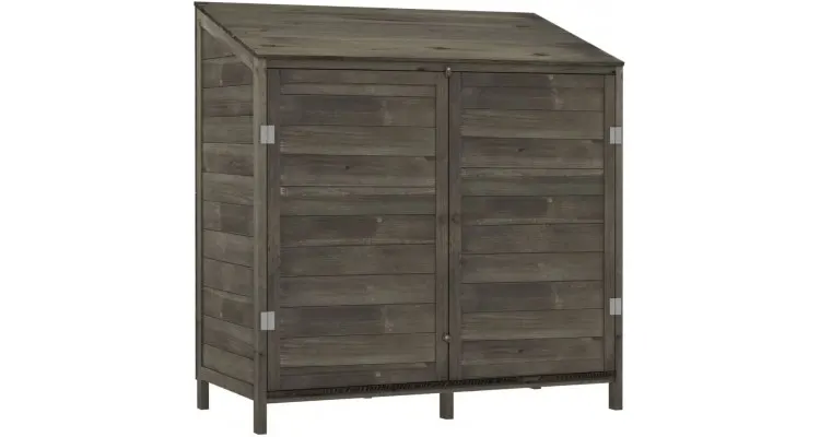 Sopron de gradina, antracit, 102x52x112 cm, lemn masiv de brad