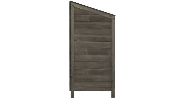 Sopron de gradina, antracit, 102x52x112 cm, lemn masiv de brad — imaginea 5