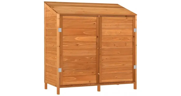 Sopron de gradina, maro, 102x52x112 cm, lemn masiv de brad