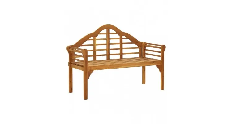 Bancheta regala de gradina cu perna, 135 cm, lemn masiv acacia — imaginea 2