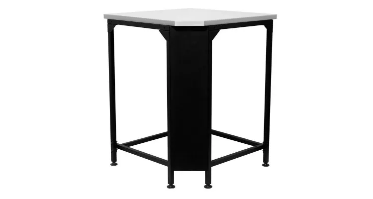 Modul bucatarie de exterior pentru colt cu blat de lucru din inox Cozze negru 90x60x90 cm 90531 — imaginea 2