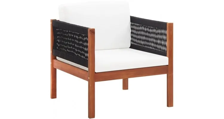 Set mobilier de gradina, 4 piese, lemn masiv de acacia — imaginea 3